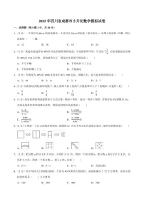 2025年四川省成都市小升初数学模拟试卷附答案解析