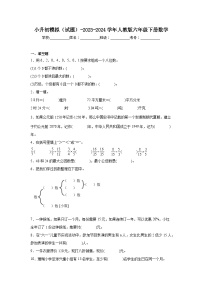 小升初模拟(试题)-2023-2024学年人教版六年级下册数学