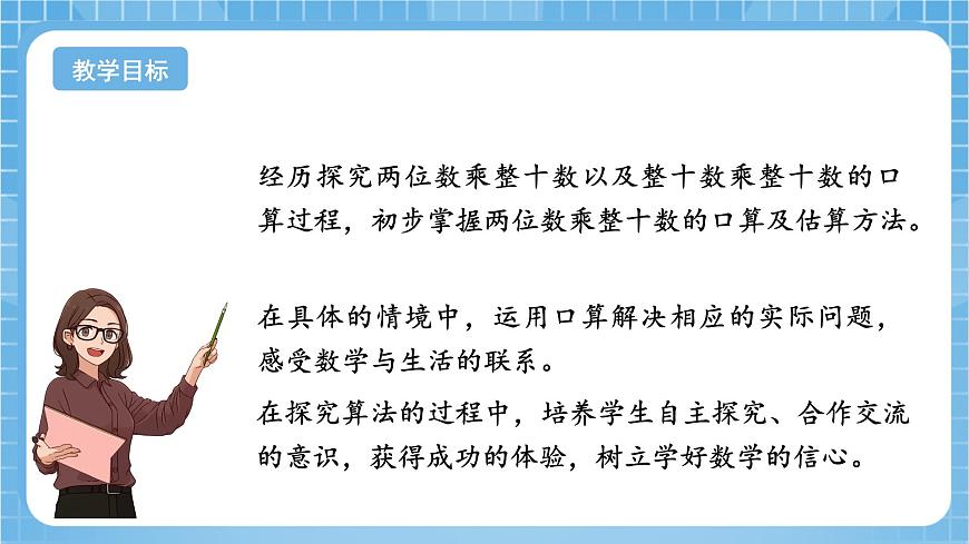 蘇教版數(shù)學(xué)三年級(jí)下冊(cè)1.1《口算兩位數(shù)乘整十?dāng)?shù)》（課件）第2頁