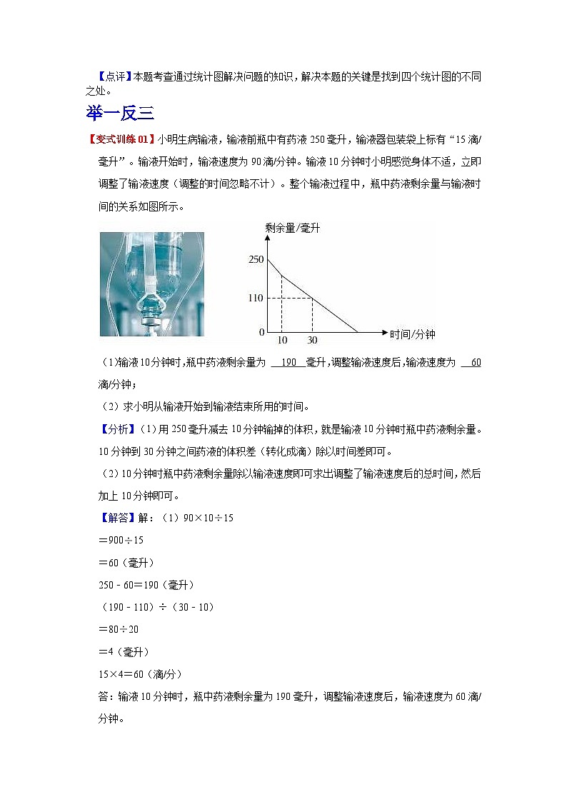 苏教版数学五年级下册第二单元《折线统计图》试卷(教师版+学生版+单元解析)03