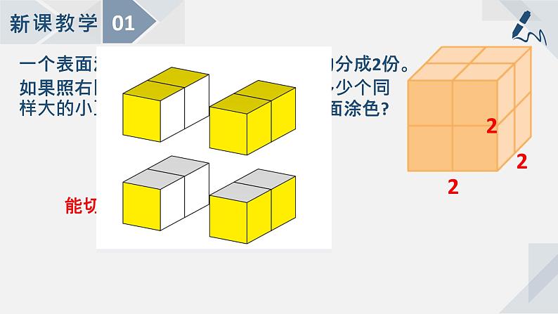 1.13表面涂色的正方体 课件第2页