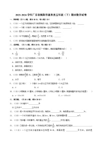 2023-2024学年广东省揭阳市惠来县五年级（下）期末数学试卷
