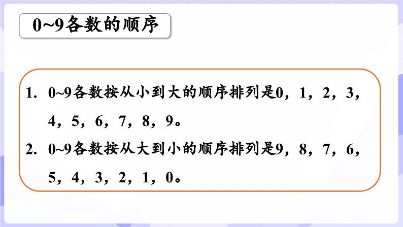 第一单元 0~9的认识 整理与复习(课件) -2024-2025学年一年级数学上册 西师大版(2024)第6页