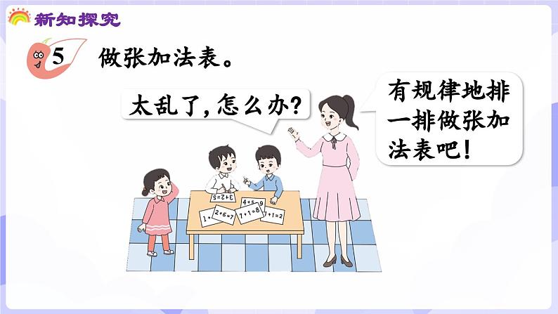 2.1.3 做个加法表(课件) -2024-2025学年一年级数学上册 西师大版(2024)第5页