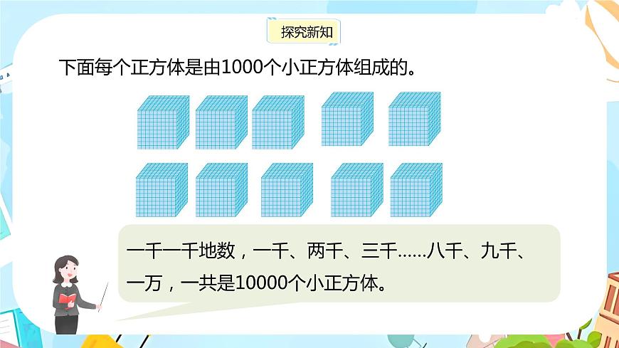 冀教版小學(xué)數(shù)學(xué)三年級(jí)上冊(cè)1.2 《認(rèn)識(shí)一萬(wàn)》課件第5頁(yè)