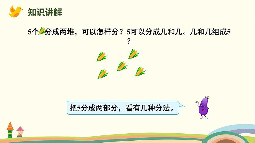 人教版（2024版）一年級(jí)數(shù)學(xué)上冊課件 第一單元 第4課時(shí) 分與合第3頁