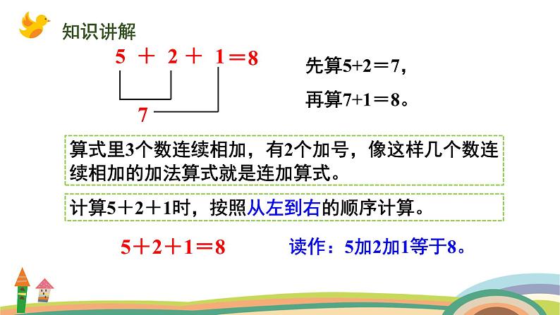 人教版(2024版)一年级数学上册课件 第二单元 第11课时 连加、连减08