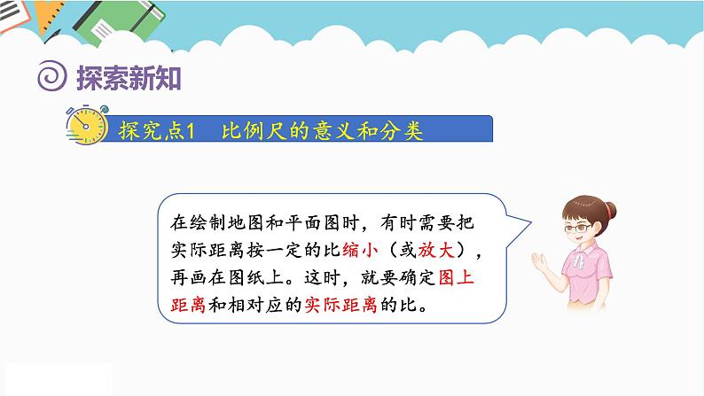 2024六年级数学下册第4单元比例第6课时比例尺1比例尺的意义及求比例尺课件(人教版)第3页