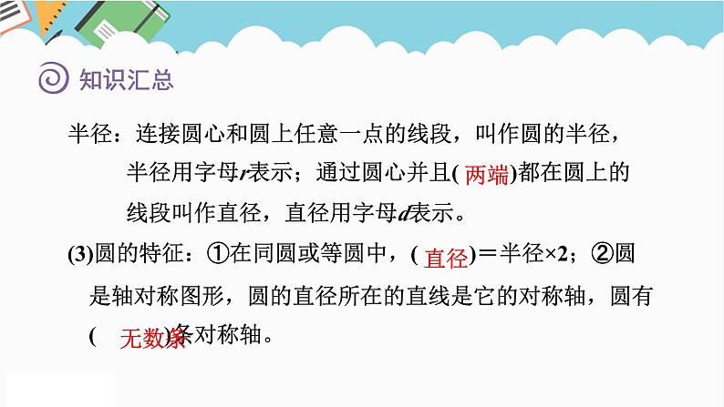 2024六年级数学下册七总复习2图形与几何第3课时圆的周长和面积课件(苏教版)第5页