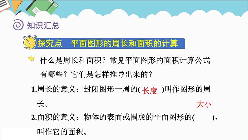 2024六年级数学下册七总复习2图形与几何第2课时平面图形的周长和面积的计算课件(苏教版)第4页