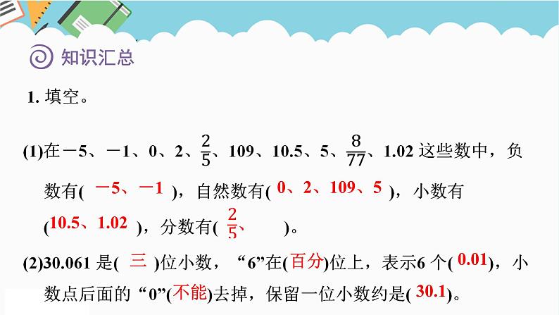 2024六年级数学下册七总复习1数与代数第1课时整数和小数课件(苏教版)第7页