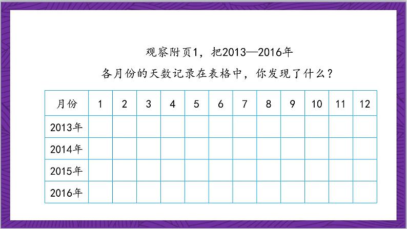 北师大版数学三年级上册 7.1《看日历》课件08