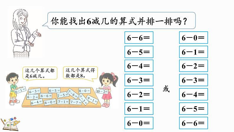 北师大版(2024)一年级数学上册课件 4.11 做个减法表04