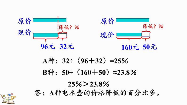 北师大版六年级数学上册课件 7.1 百分数的应用(一)(2)07