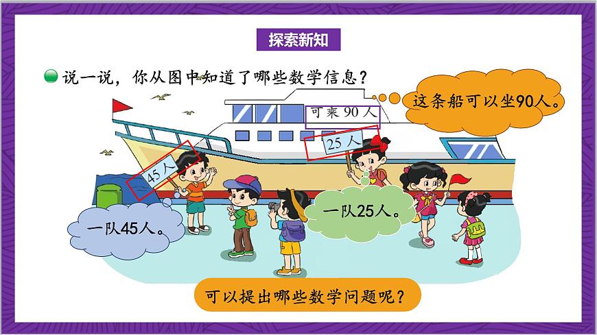 北師大版數(shù)學(xué)二年級上冊 1.2《秋游》課件第5頁