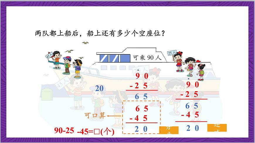 北師大版數(shù)學(xué)二年級上冊 1.2《秋游》課件第8頁