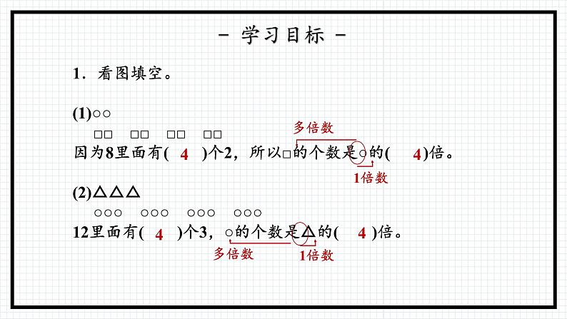 人教版三年级上数学【倍的认识】第3课时《求一个数的几倍是多少》PPT课件第4页