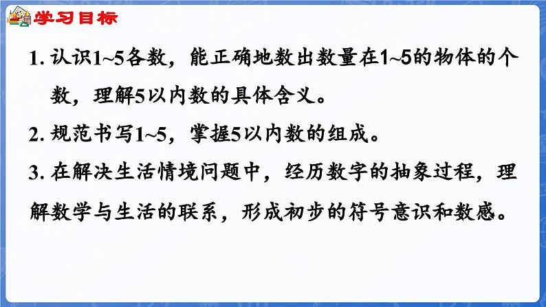 第1单元 快乐的课堂——1~5数的认识和加减法 信息窗1 1~5 各数的认识(课件)-2024-2025学年一年级上册数学青岛版(2024)02