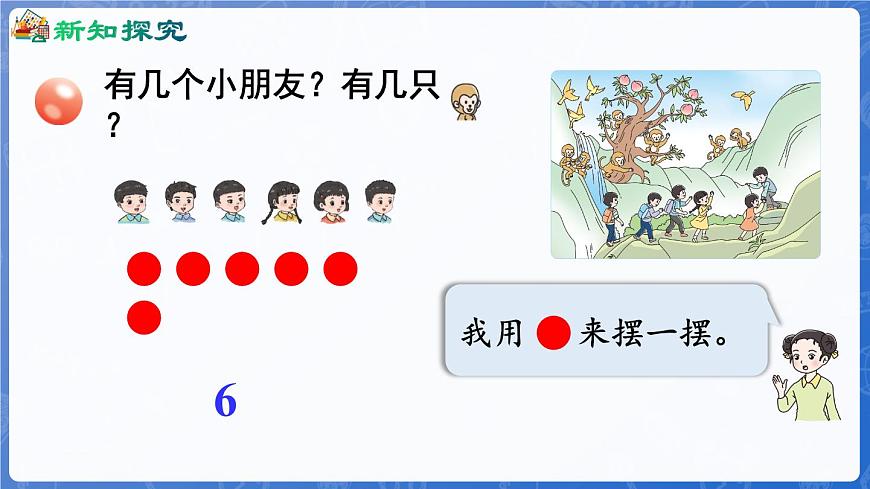 第2單元   走進(jìn)花果山——6~10數(shù)的認(rèn)識和加減法 信息窗1  6和7的認(rèn)識（課件）-2024-2025學(xué)年一年級上冊數(shù)學(xué)青島版（2024）第5頁