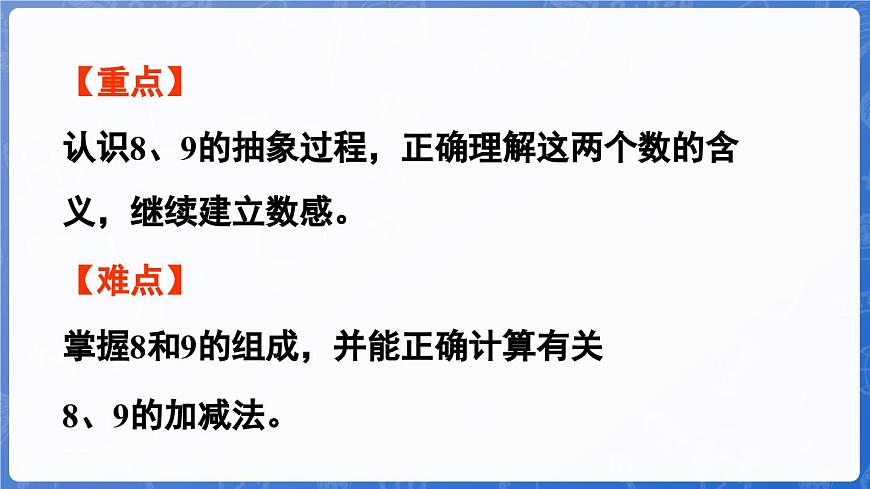 第2單元   走進花果山——6~10數(shù)的認識和加減法 信息窗2  8和9的認識和計算（課件）-2024-2025學年一年級上冊數(shù)學青島版（2024）第3頁