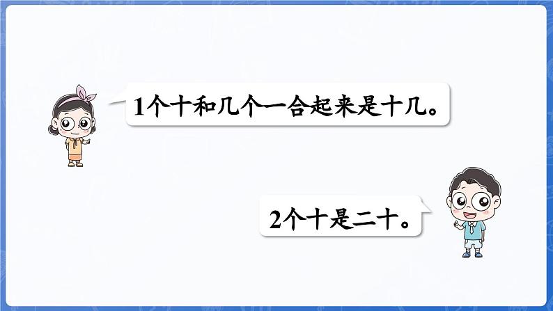 第4单元 漂亮的粘贴画——11~20各数的认识 回顾整理(课件)-2024-2025学年一年级上册数学青岛版(2024)07