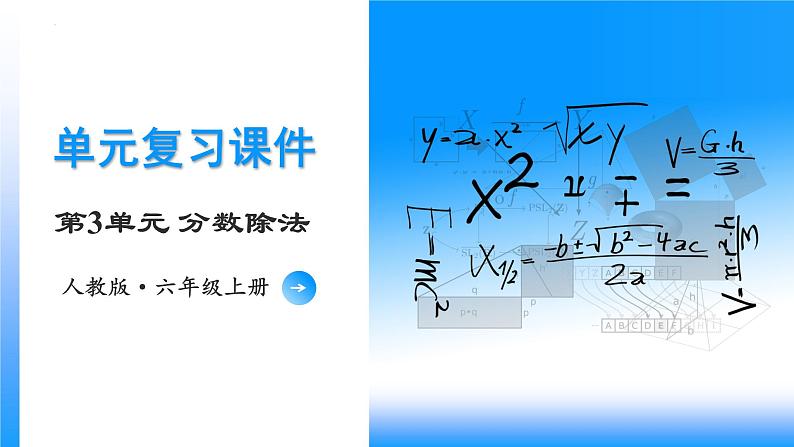 第3单元《分数除法》(数学六年级上册 单元复习课件 人教版)第1页