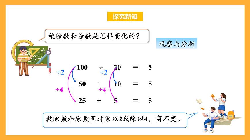 蘇教版四年級數(shù)學(xué)上冊 第二單元 第7課時《商不變的規(guī)律》課件第8頁