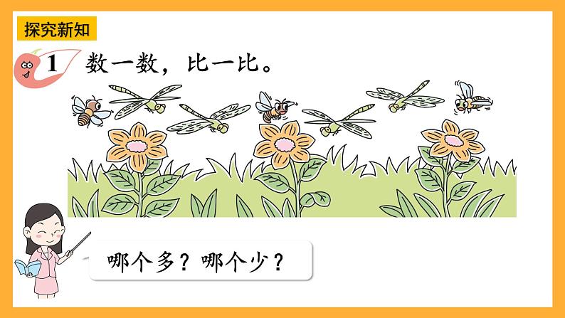 西师大版小学数学一年级上册 1.6《 “=”“<”“>”的认识与书写》课件05
