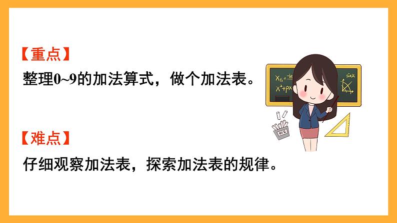 西师大版小学数学一年级上册 2.1.3 《做个加法表》课件03