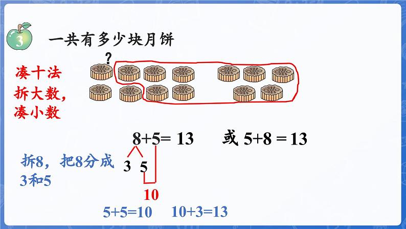 4.3 8加几(课件)-2024-2025学年一年级数学上册冀教版08