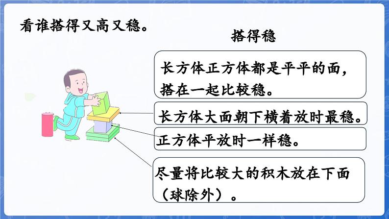 2.2 图形的拼搭(课件)-2024-2025学年一年级数学上册冀教版07