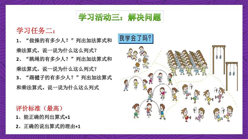 青島版（六三制）數(shù)學(xué)二上 1.4《乘法的初步認(rèn)識(shí)回顧整理》課件第7頁(yè)