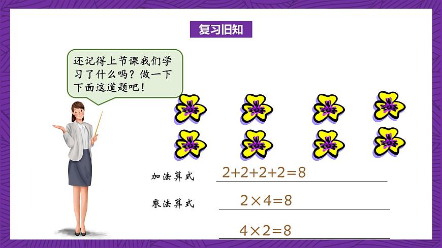 青島版（六三制）數(shù)學(xué)二上1.3《有關(guān)1和0的乘法》課件第3頁