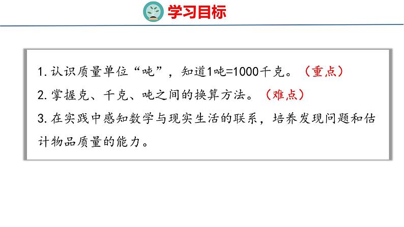 青岛版三上数学 1.2 吨的认识 课件02