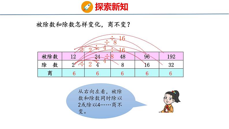 青岛六三版四年级上册数学5.4 商不变的性质 课件第5页