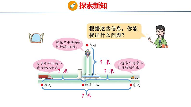 6 快捷的物流运输——解决问题(课件)青岛版四年级上册数学05
