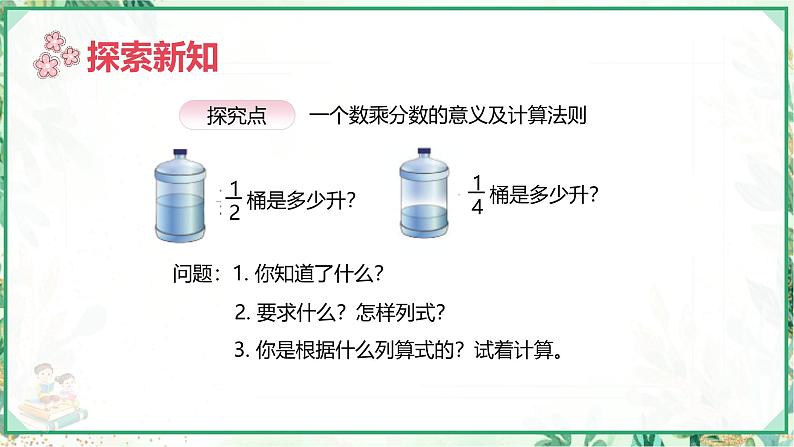 人教版六年级数学上册第一单元 第二课时 整数乘分数(课件)第6页