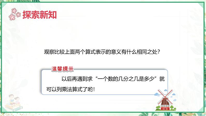 人教版六年级数学上册第一单元 第二课时 整数乘分数(课件)第7页