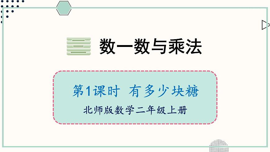 北師大版數(shù)學二年級上冊3.1 有多少塊糖 課件第1頁