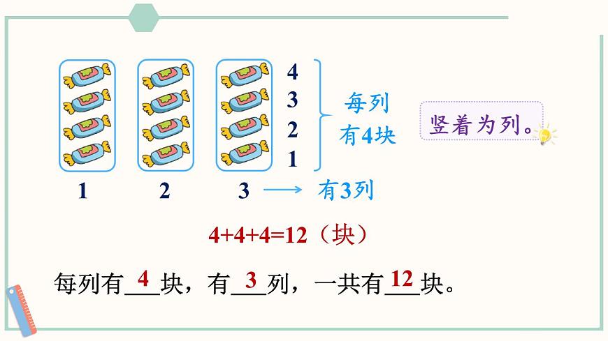 北師大版數(shù)學二年級上冊3.1 有多少塊糖 課件第7頁