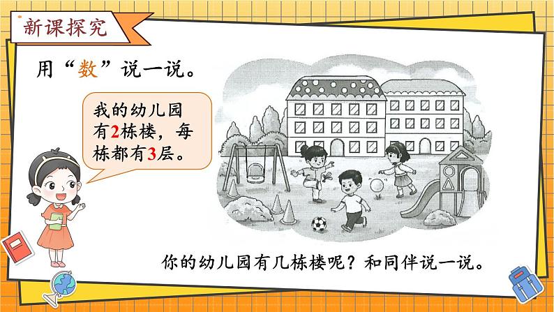 西师2024版数学一年级上册 综合与实践 我的幼儿园 第1课时 介绍我的幼儿园 PPT课件第4页
