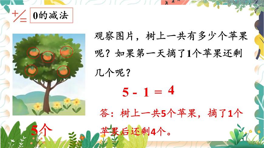 蘇教2024版數(shù)學(xué)一年級(jí)上冊(cè) 第1單元 第7課時(shí) 減法 PPT課件第7頁(yè)