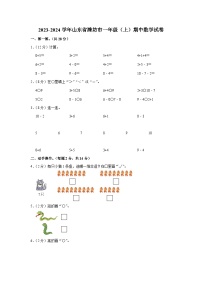 2023-2024学年山东省潍坊市一年级（上）期中数学试卷
