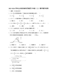 2023-2024学年山东省济南市历城区六年级（上）期中数学试卷
