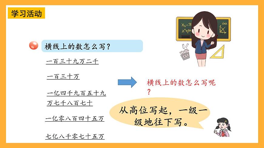 青島版（六三制）數(shù)學(xué)四上1.2《萬以上數(shù)的寫法》課件第8頁
