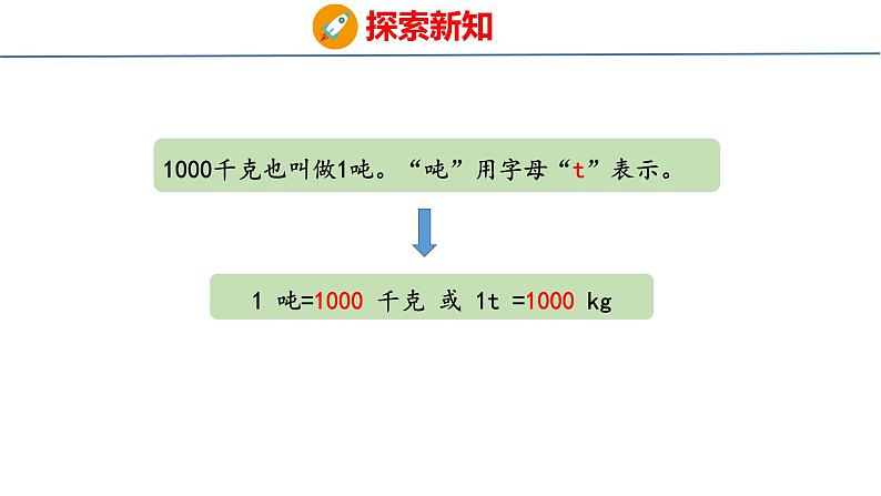 冀教版小学数学三年级上 7.1感受并认识质量单位“吨”( 课件)第6页