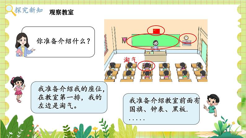 北师2004版一年级数学上册 第2单元 综合实践:介绍我的教室 PPT课件+教案03