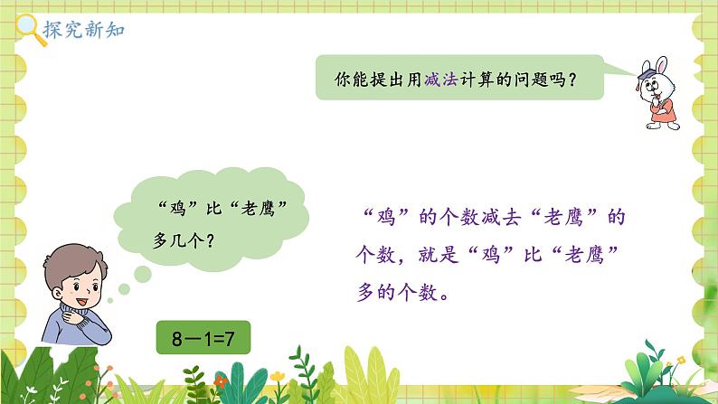 冀教版(2024)一年级数学上册 第1单元 1.2 10以内的加减 第3课时 5以内的减法 PPT课件05