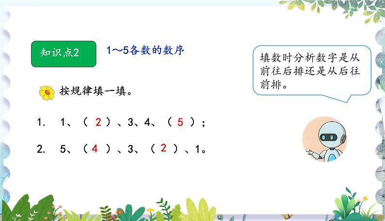 人教版(2024)数学一年级上册 第1章 1.1 课时1 1~5的认识练习课 PPT课件05