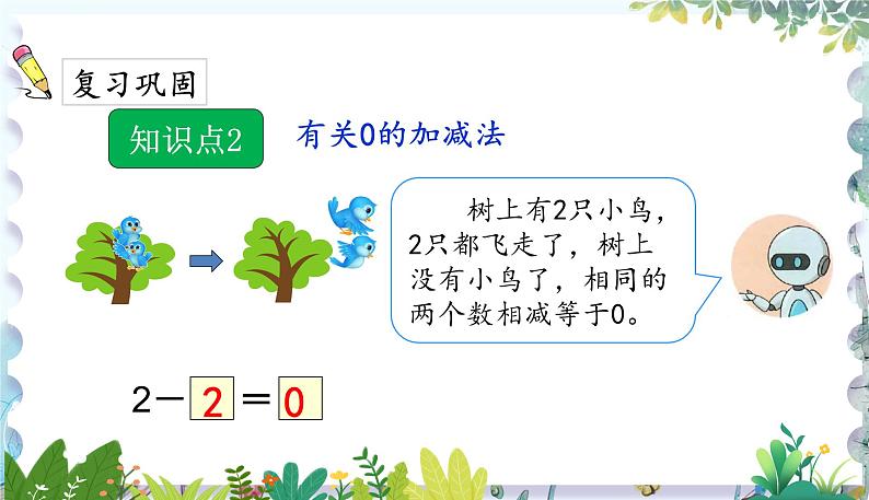 人教版(2024)数学一年级上册 第1章 1.3 0的认识和加、减法练习课 PPT课件05